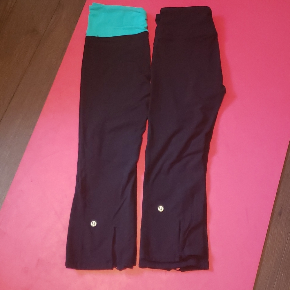 2 pairs lululemon crops